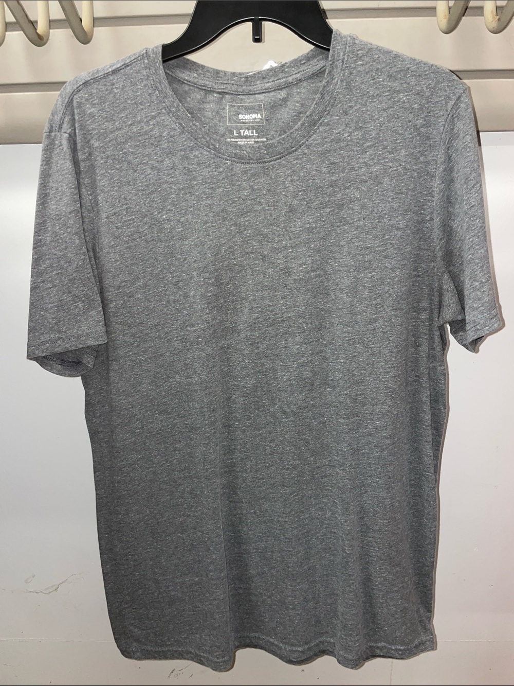 Sonoma Heather Gray Crew Neck Short Sleeve Tee